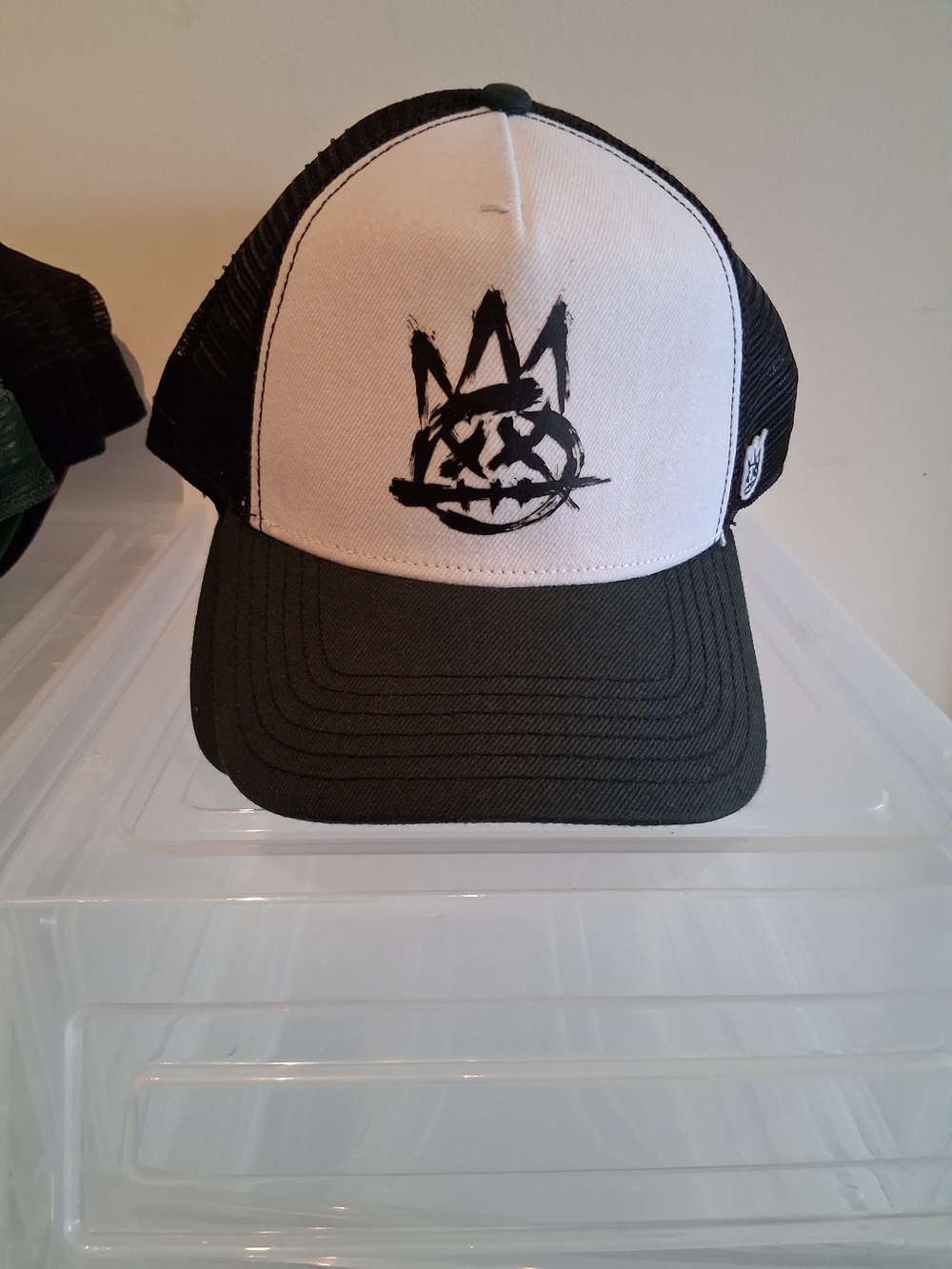 Cult of Individuality Black and White Trucker Hat with Graphic Logo!
